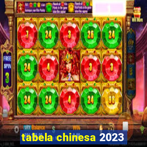 tabela chinesa 2023